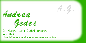 andrea gedei business card